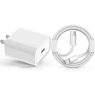 Fast Charger with 20 W PD USB C Wall Adapter with 3.3FT Type C to Lightning Cable Compatible with iPhone 14 13 12 11 Pro Max XR XS X,iPad-White