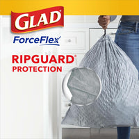 Glad ForceFlex Tall Kitchen Drawstring Trash Bags, 13 Gal, Gain Lemon Zest, 40 Ct (Package May Vary) - 7DAY'S