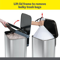 Glad ForceFlex Tall Kitchen Drawstring Trash Bags, 13 Gal, Gain Lemon Zest, 40 Ct (Package May Vary) - 7DAY'S