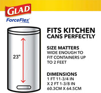 Glad ForceFlex Tall Kitchen Drawstring Trash Bags, 13 Gal, Gain Lemon Zest, 40 Ct (Package May Vary) - 7DAY'S