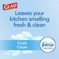 Glad ForceFlex Tall Kitchen Drawstring Trash Bags, 13 Gal, Gain Lemon Zest, 40 Ct (Package May Vary) - 7DAY'S