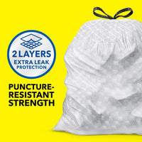 Glad ForceFlex Tall Kitchen Drawstring Trash Bags, 13 Gal, Gain Lemon Zest, 40 Ct (Package May Vary) - 7DAY'S