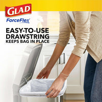 Glad ForceFlex Tall Kitchen Drawstring Trash Bags, 13 Gal, Gain Lemon Zest, 40 Ct (Package May Vary) - 7DAY'S