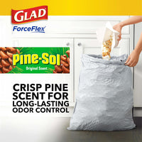Glad ForceFlex Tall Kitchen Drawstring Trash Bags, 13 Gal, Gain Lemon Zest, 40 Ct (Package May Vary) - 7DAY'S