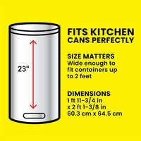 Glad ForceFlex Tall Kitchen Drawstring Trash Bags, 13 Gal, Gain Lemon Zest, 40 Ct (Package May Vary) - 7DAY'S