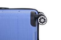 Hardshell Suitcase Double Spinner Wheels PP Luggage Sets Lightweight Durable Suitcase with TSA Lock,3 - Piece Set (20/24/28) , Purplish Blue - 7DAY'S