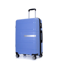 Hardshell Suitcase Double Spinner Wheels PP Luggage Sets Lightweight Durable Suitcase with TSA Lock,3 - Piece Set (20/24/28) , Purplish Blue - 7DAY'S