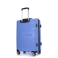 Hardshell Suitcase Double Spinner Wheels PP Luggage Sets Lightweight Durable Suitcase with TSA Lock,3 - Piece Set (20/24/28) , Purplish Blue - 7DAY'S