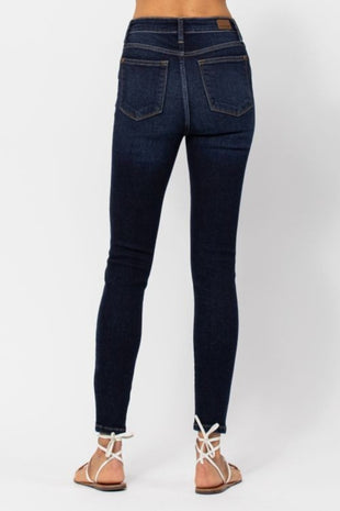 Judy Blue Full Size High Waist Handsand Skinny Jeans - 7DAY'S