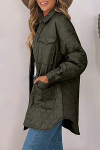 ladies Snap Down Collared Winter Coat Material composition: 100% nylon - 7DAY'S