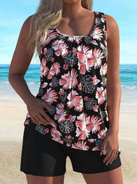 Ladies' two - piece casual plus size beach Tankini swimsuit - 7DAY'S