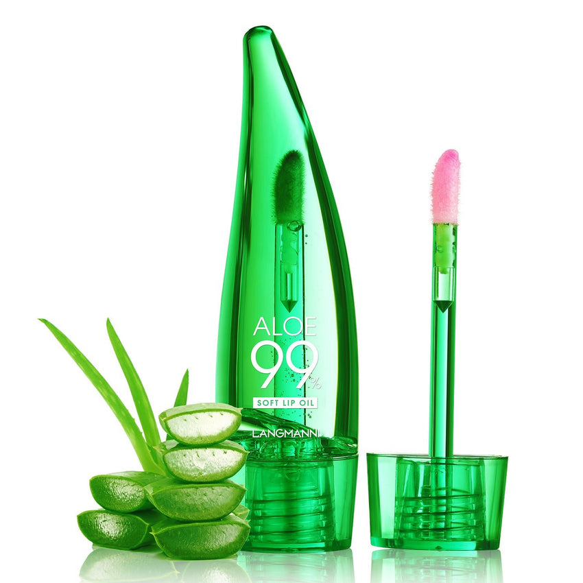 langmannni Aloe vera lip gloss, temperature - sensitive color - changing lip glaze, moisturizing and protective lipstick, lip oil - 7DAY'S