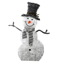 LED Christmas Snowman Decoration Light Collapsible Battery Operated - 7DAY'S