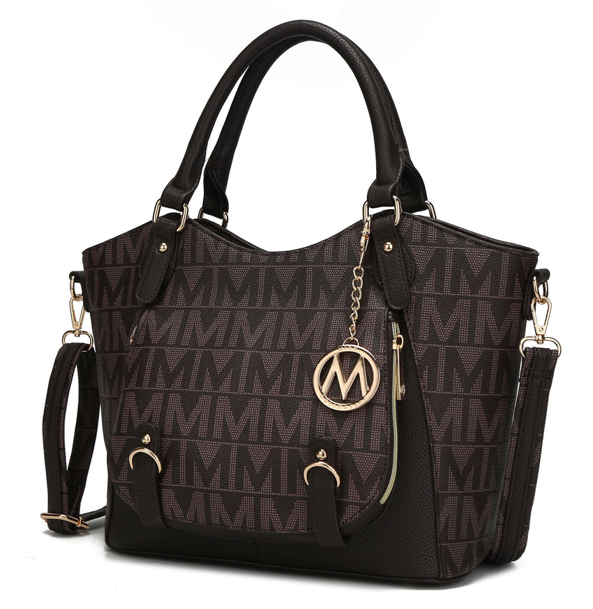 MKF Collection Fula Signature Satchel Bag by Mia Made of high - quality vegan leather - 7DAY'S