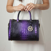 MKF Collection Usal Croc - Embossed Satchel Women's Bag by Mia K - 7DAY'S