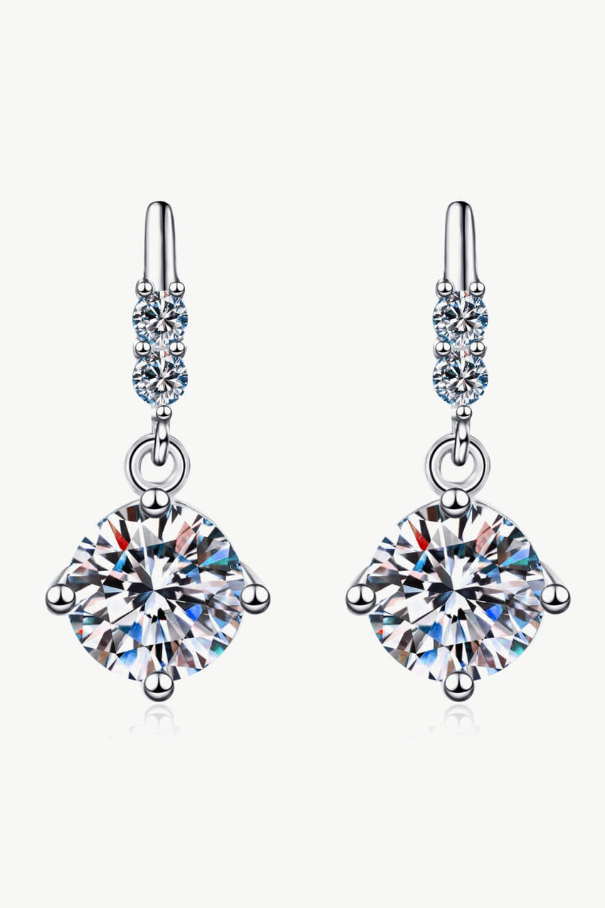 Moissanite Drop Earrings - 7DAY'S