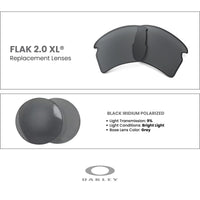 Oakley Authentic Flak 2.0 XL OO9188 Polarized REPLACEMENT Lenses +BUNDLE Bag+ BUNDLE with Designer iWear Kit - 7DAY'S