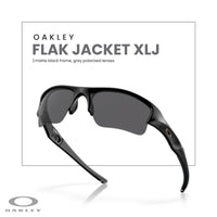 Oakley Flak Jacket XLJ OO9009 Rectangle Sunglasses for Men+ BUNDLE Leash + BUNDLE with Designer iWear Care Kit - 7DAY'S