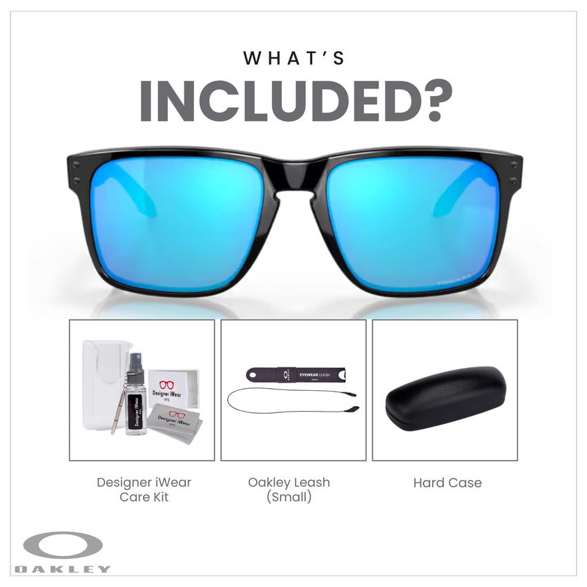 Oakley Holbrook XL OO9417 Square Sunglasses For Men+ BUNDLE Leash +Designer iWear Care Kit - 7DAY'S