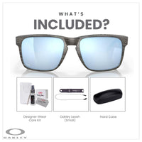 Oakley Holbrook XL OO9417 Square Sunglasses For Men+ BUNDLE Leash +Designer iWear Care Kit - 7DAY'S