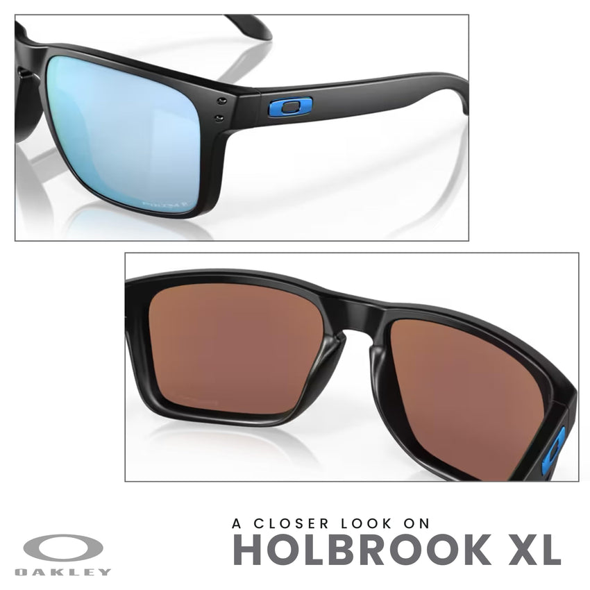 Oakley Holbrook XL OO9417 Square Sunglasses For Men+ BUNDLE Leash +Designer iWear Care Kit - 7DAY'S