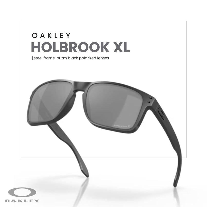 Oakley Holbrook XL OO9417 Square Sunglasses For Men+ BUNDLE Leash +Designer iWear Care Kit - 7DAY'S