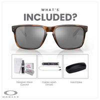 Oakley Holbrook XL OO9417 Square Sunglasses For Men+ BUNDLE Leash +Designer iWear Care Kit - 7DAY'S