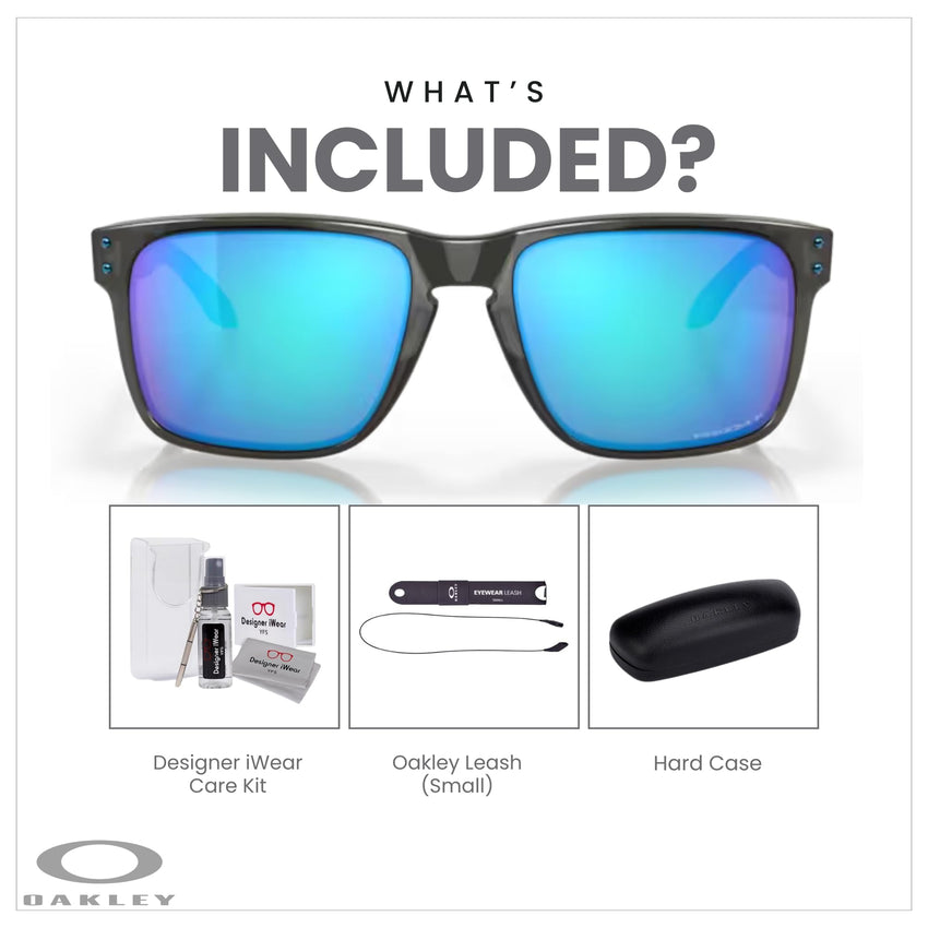 Oakley Holbrook XL OO9417 Square Sunglasses For Men+ BUNDLE Leash +Designer iWear Care Kit - 7DAY'S