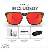 Oakley Holbrook XL OO9417 Square Sunglasses For Men+ BUNDLE Leash +Designer iWear Care Kit - 7DAY'S