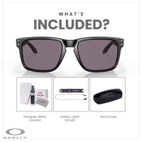 Oakley Holbrook XL OO9417 Square Sunglasses For Men+ BUNDLE Leash +Designer iWear Care Kit - 7DAY'S