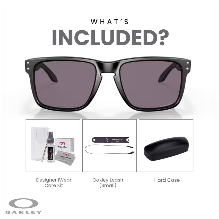 Oakley Holbrook XL OO9417 Square Sunglasses For Men+ BUNDLE Leash +Designer iWear Care Kit - 7DAY'S
