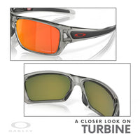 Oakley Turbine OO9263 Rectangular Sunglasses For Men+ BUNDLE Leash + BUNDLE with Designer iWear Eyewear Kit - 7DAY'S