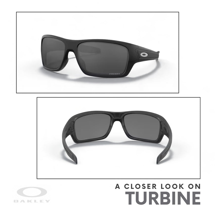 Oakley Turbine OO9263 Rectangular Sunglasses For Men+ BUNDLE Leash + BUNDLE with Designer iWear Eyewear Kit - 7DAY'S