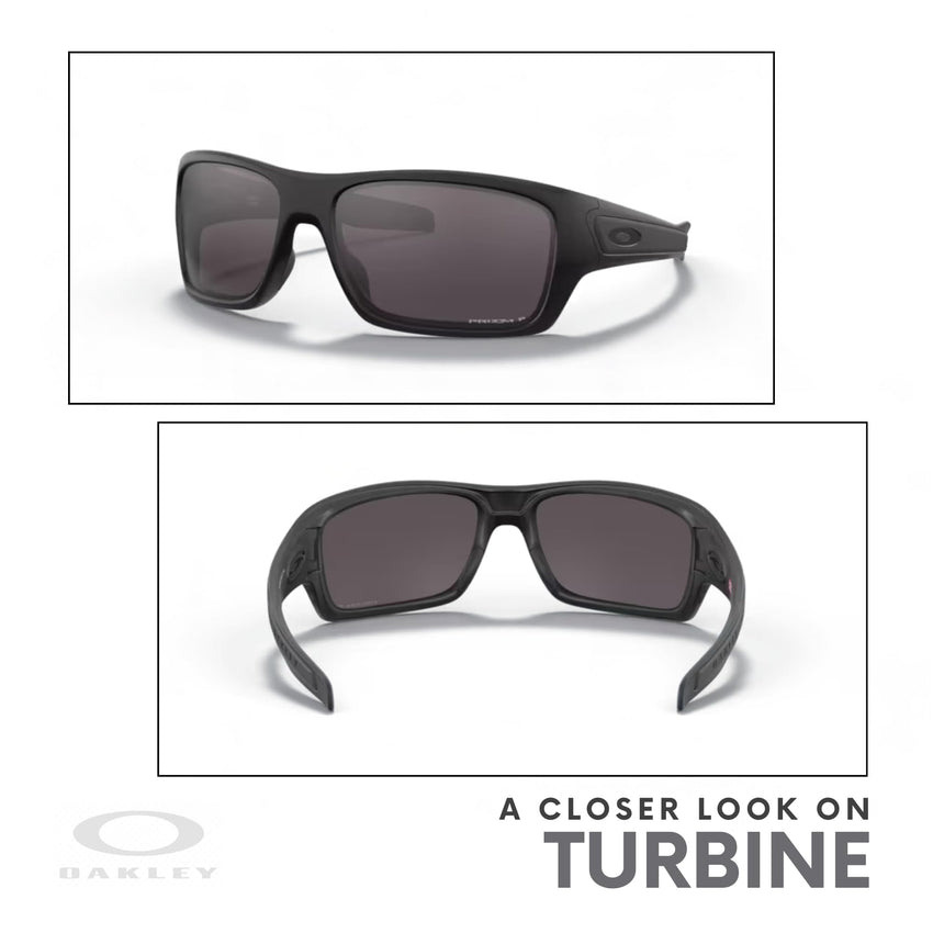 Oakley Turbine OO9263 Rectangular Sunglasses For Men+ BUNDLE Leash + BUNDLE with Designer iWear Eyewear Kit - 7DAY'S