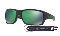Oakley Turbine OO9263 Rectangular Sunglasses For Men+ BUNDLE Leash + BUNDLE with Designer iWear Eyewear Kit - 7DAY'S