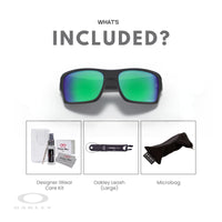 Oakley Turbine OO9263 Rectangular Sunglasses For Men+ BUNDLE Leash + BUNDLE with Designer iWear Eyewear Kit - 7DAY'S
