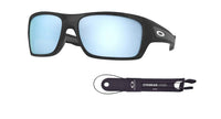 Oakley Turbine OO9263 Rectangular Sunglasses For Men+ BUNDLE Leash + BUNDLE with Designer iWear Eyewear Kit - 7DAY'S