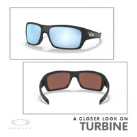 Oakley Turbine OO9263 Rectangular Sunglasses For Men+ BUNDLE Leash + BUNDLE with Designer iWear Eyewear Kit - 7DAY'S