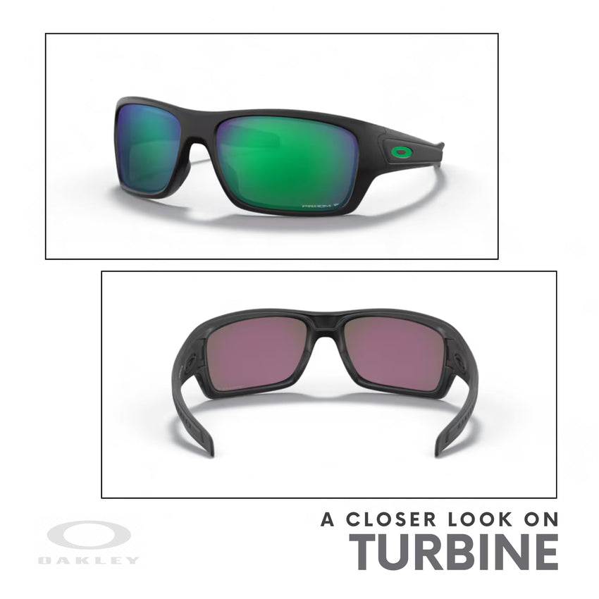Oakley Turbine OO9263 Rectangular Sunglasses For Men+ BUNDLE Leash + BUNDLE with Designer iWear Eyewear Kit - 7DAY'S
