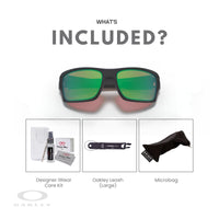 Oakley Turbine OO9263 Rectangular Sunglasses For Men+ BUNDLE Leash + BUNDLE with Designer iWear Eyewear Kit - 7DAY'S