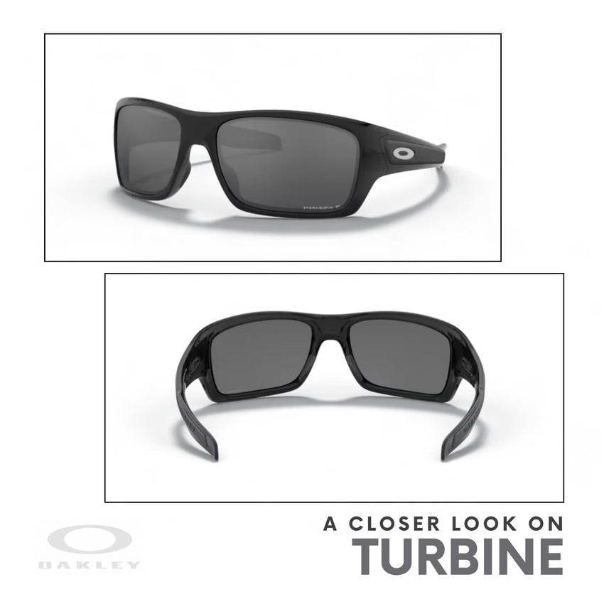 Oakley Turbine OO9263 Rectangular Sunglasses For Men+ BUNDLE Leash + BUNDLE with Designer iWear Eyewear Kit - 7DAY'S