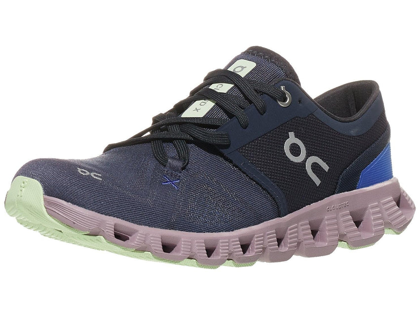 On Women's Cloud X 3 Sneakers, White/Black, 9 Medium US - 7DAY'S