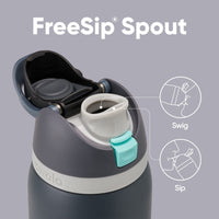 Owala FreeSip Insulated Stainless Steel Water Bottle with Straw for Sports, Travel, and School BPA - Free Sports Water Bottle, 24 oz, Tropical - 7DAY'S