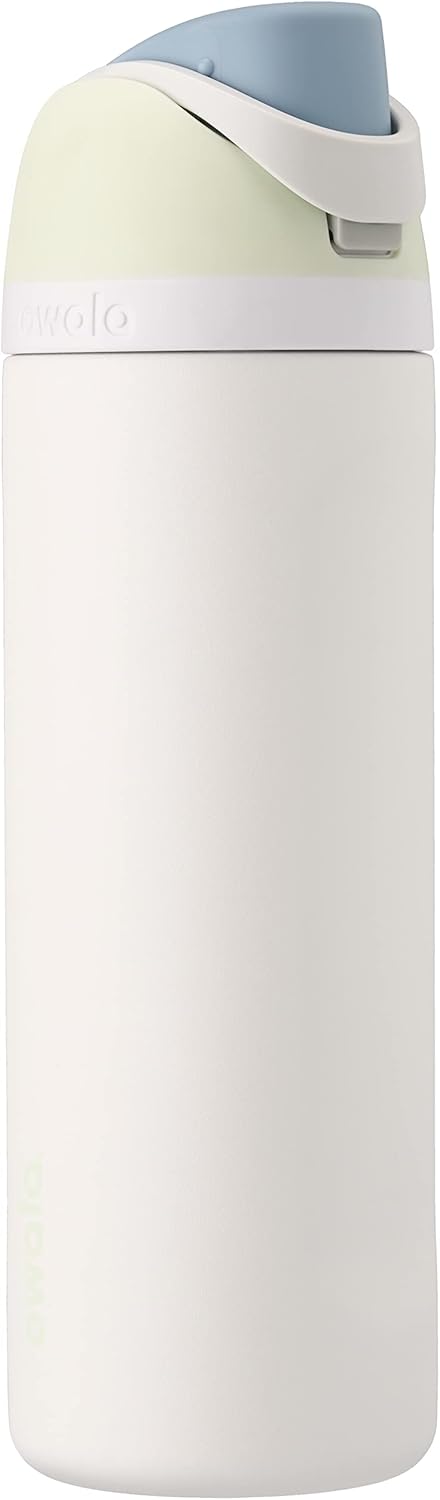 Owala FreeSip Insulated Stainless Steel Water Bottle with Straw for Sports, Travel, and School BPA - Free Sports Water Bottle, 24 oz, Tropical - 7DAY'S
