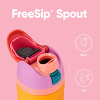 Owala FreeSip Insulated Stainless Steel Water Bottle with Straw for Sports, Travel, and School BPA - Free Sports Water Bottle, 24 oz, Tropical - 7DAY'S
