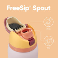 Owala FreeSip Insulated Stainless Steel Water Bottle with Straw for Sports, Travel, and School BPA - Free Sports Water Bottle, 24 oz, Tropical - 7DAY'S