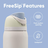 Owala FreeSip Insulated Stainless Steel Water Bottle with Straw for Sports, Travel, and School BPA - Free Sports Water Bottle, 24 oz, Tropical - 7DAY'S