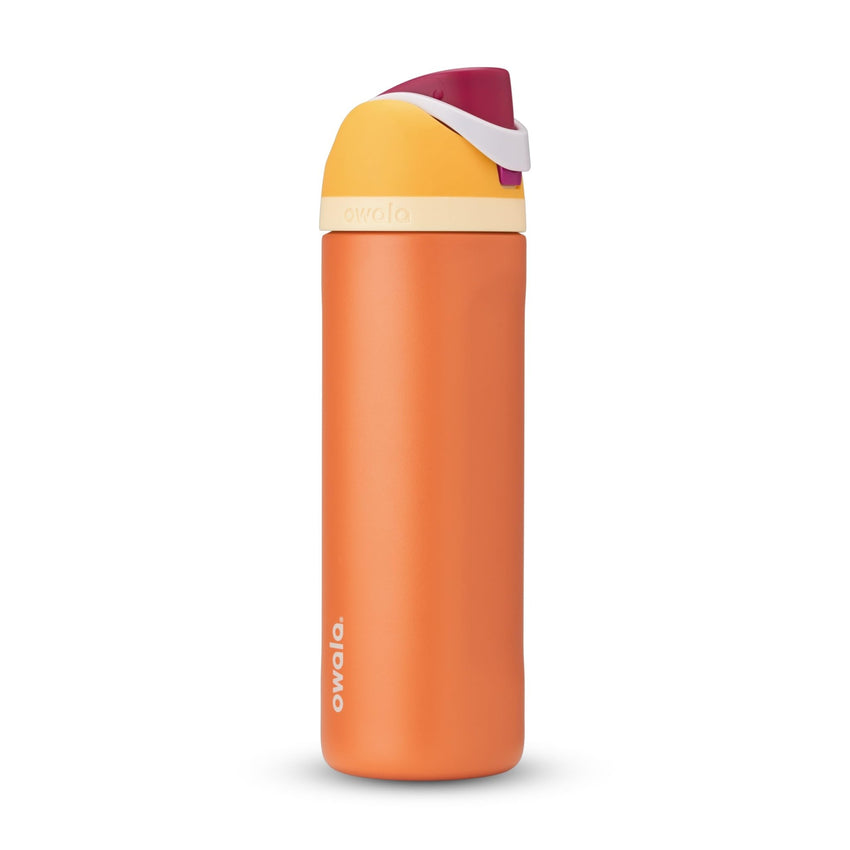 Owala FreeSip Insulated Stainless Steel Water Bottle with Straw for Sports, Travel, and School BPA - Free Sports Water Bottle, 24 oz, Tropical - 7DAY'S