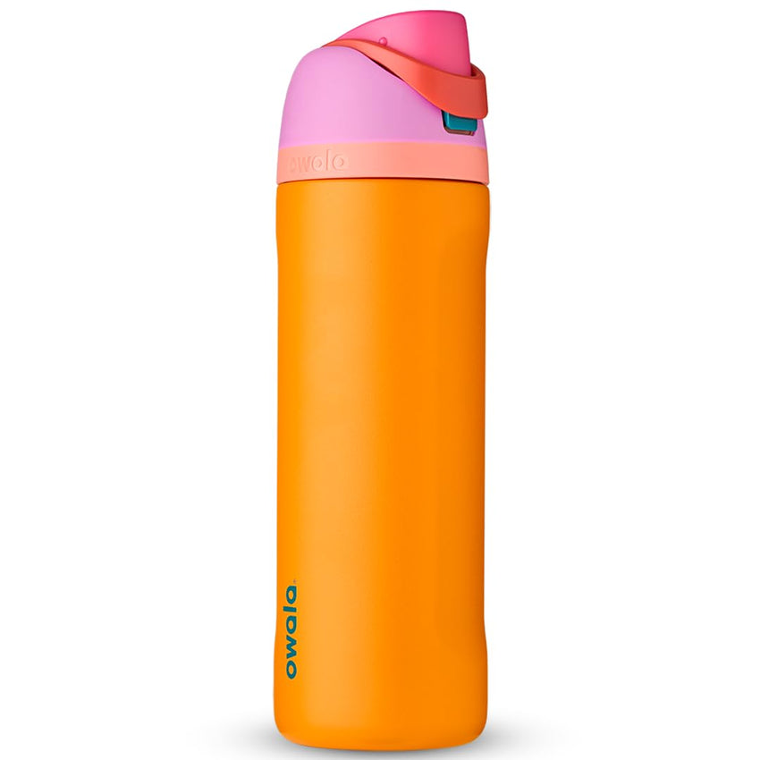 Owala FreeSip Insulated Stainless Steel Water Bottle with Straw for Sports, Travel, and School BPA - Free Sports Water Bottle, 24 oz, Tropical - 7DAY'S