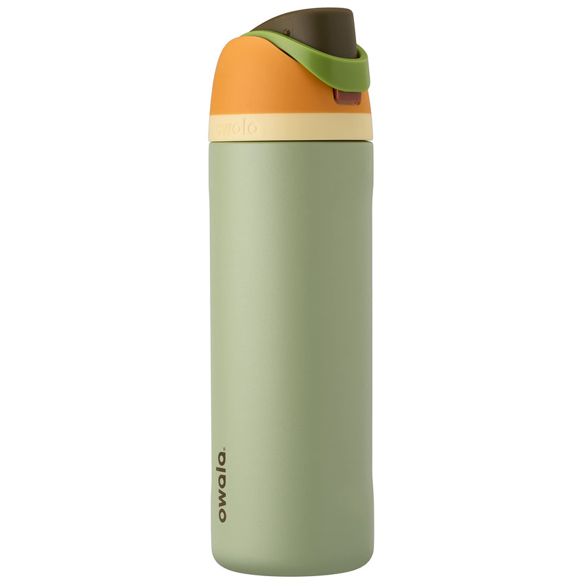 Owala FreeSip Insulated Stainless Steel Water Bottle with Straw for Sports, Travel, and School BPA - Free Sports Water Bottle, 24 oz, Tropical - 7DAY'S